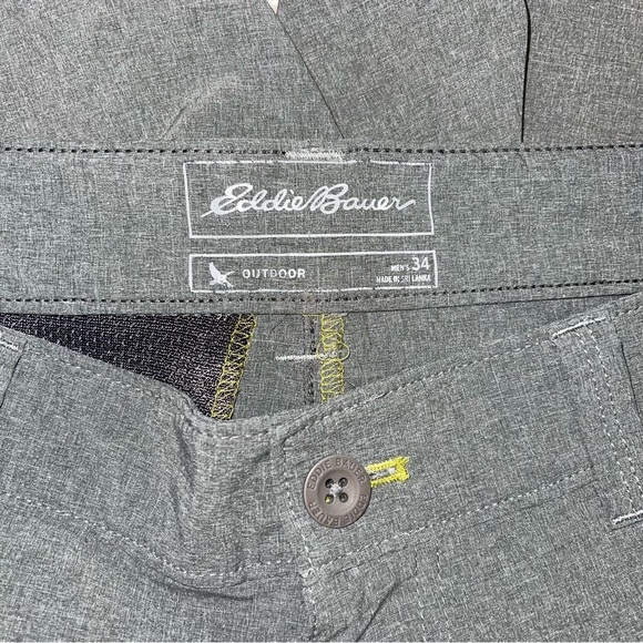 Eddie Bauer Shorts Men’s Size 34 Gray Hybrid Flexion Amphib Lightweight‎ Outdoor - Picture 6 of 7